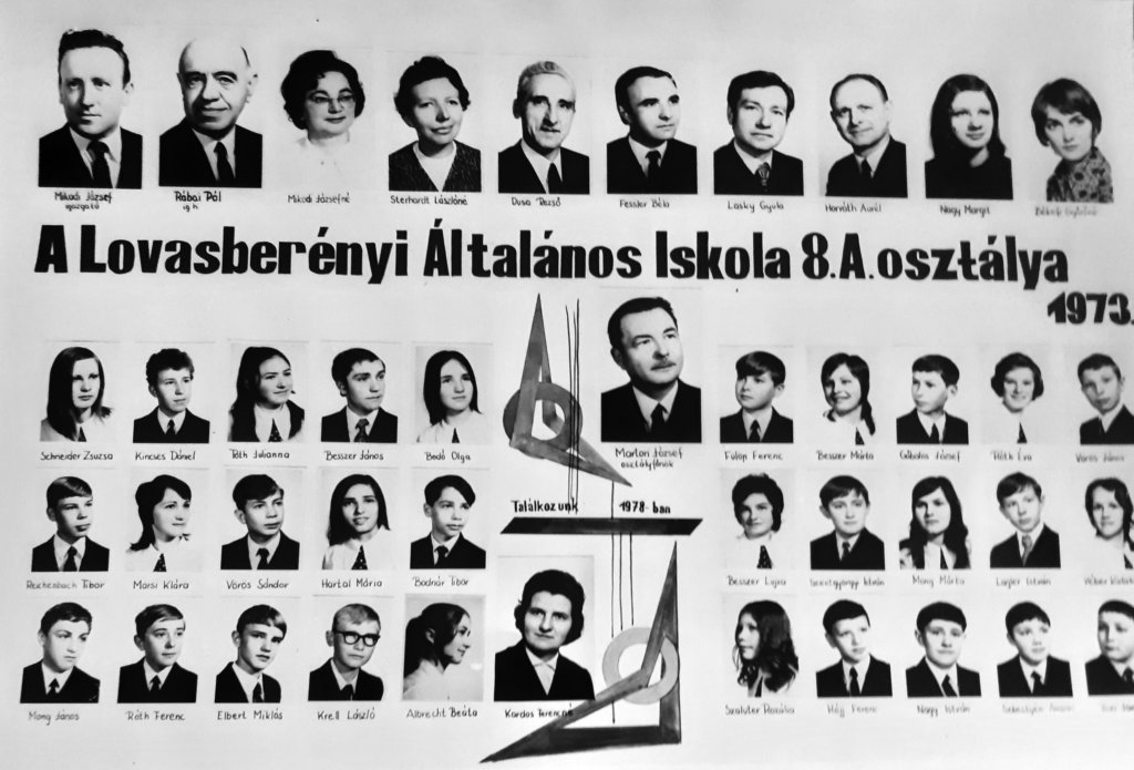 8.a osztály 1973.